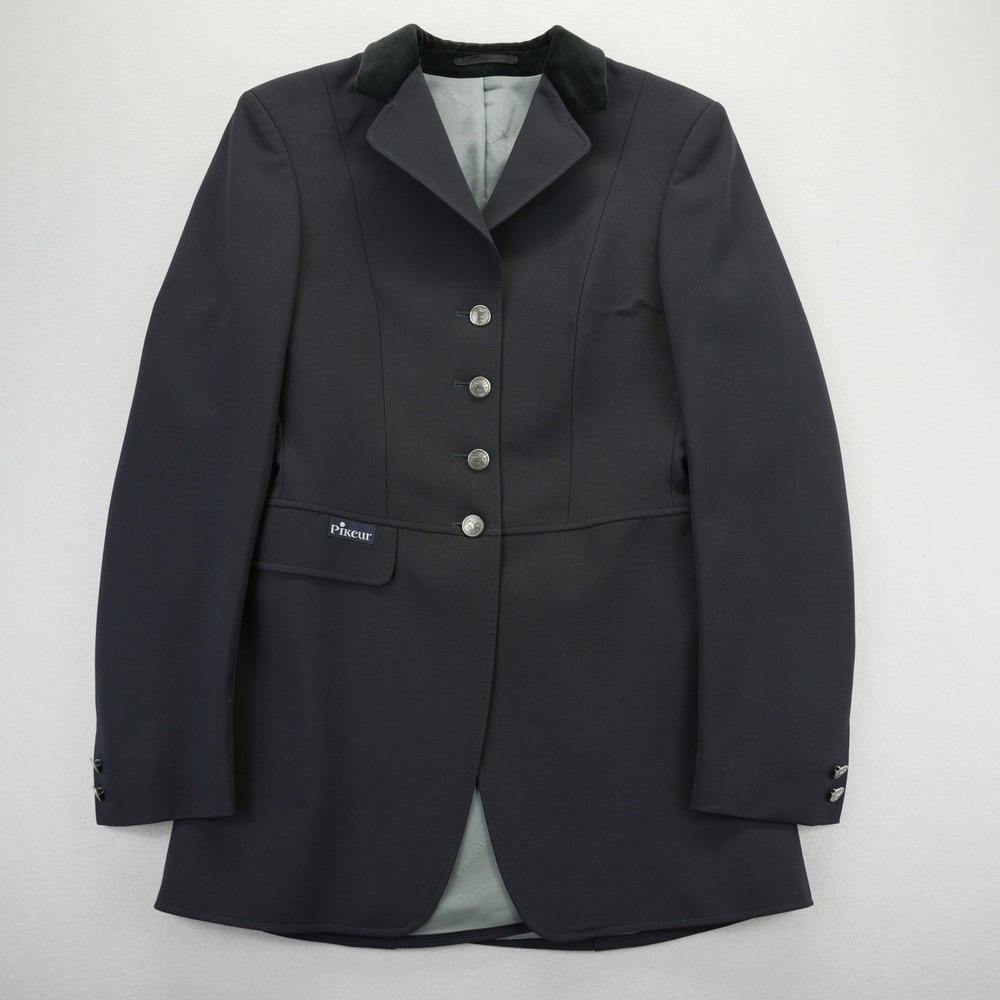Pikeur Dressage Navy Blue Equestrian Show Jacket Velvet Collar Horse Riding Coat